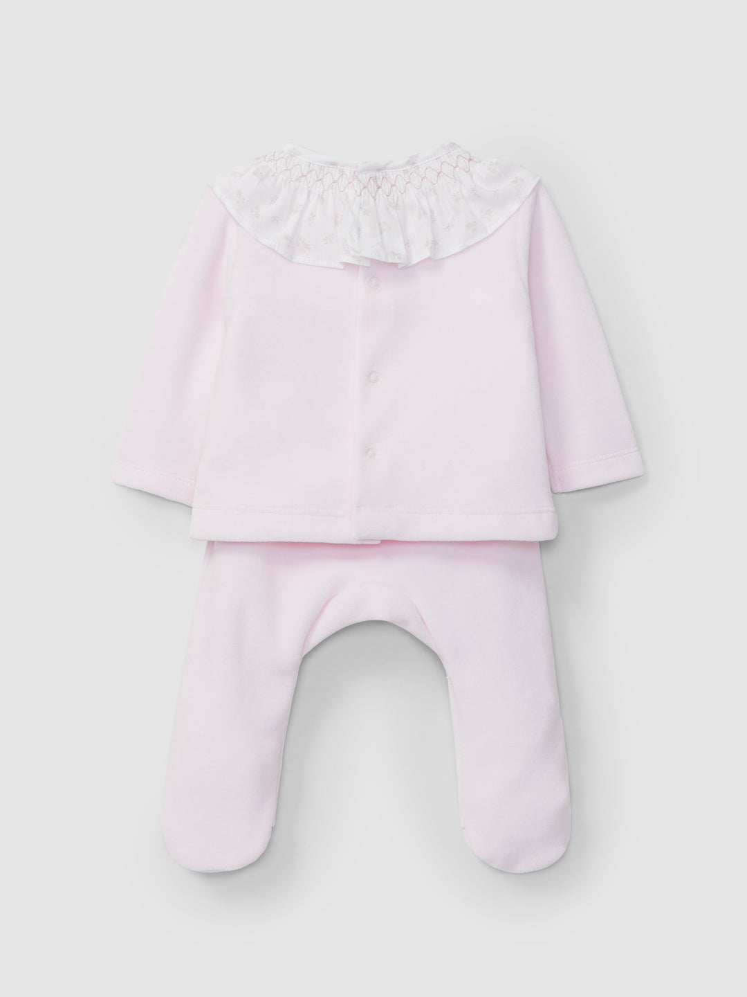 AW24 Laranjinha Baby Girls Pink Smocked Set I4027