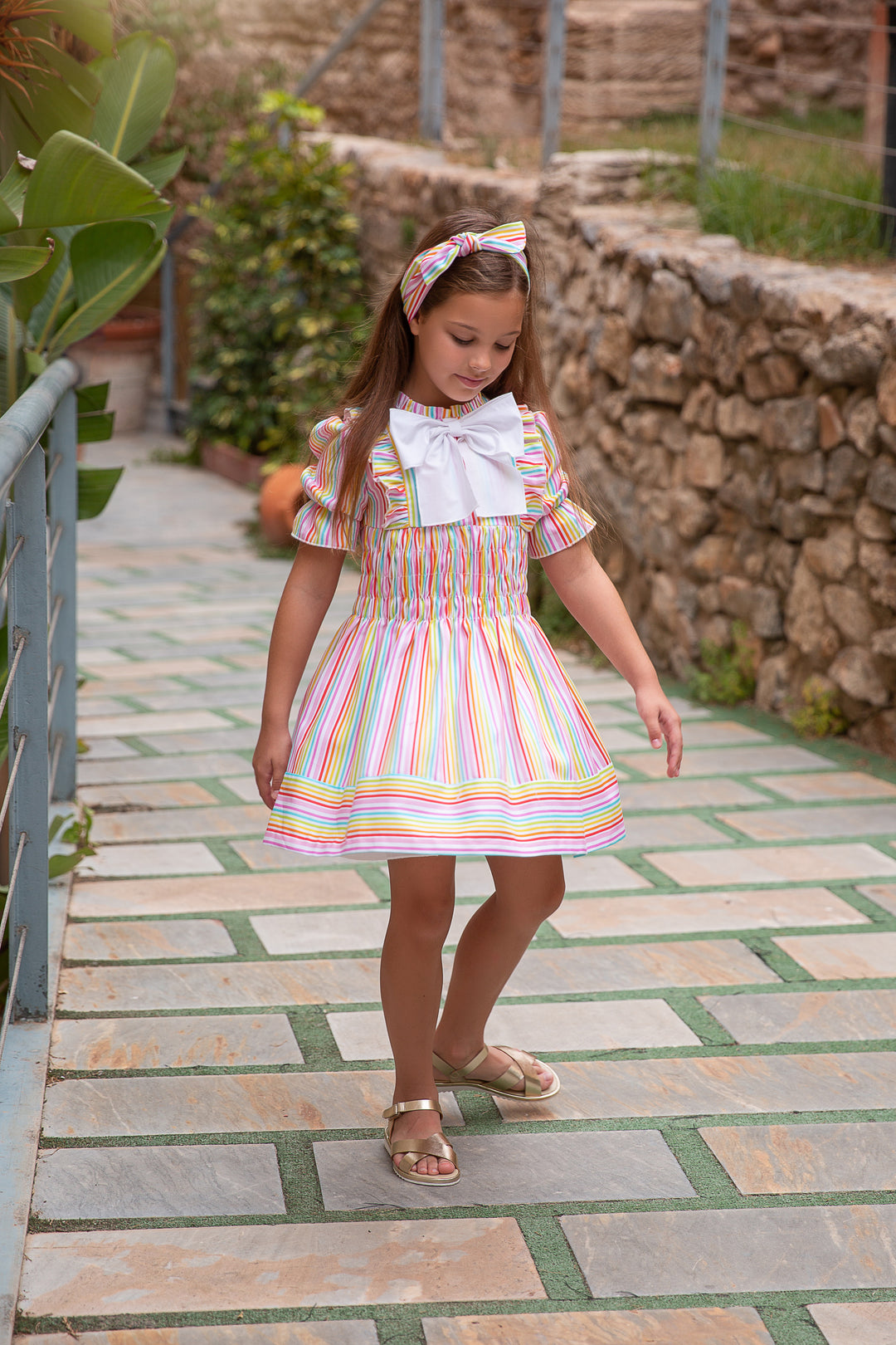 SS24 Rochy Girls Rainbow Stripe Headband