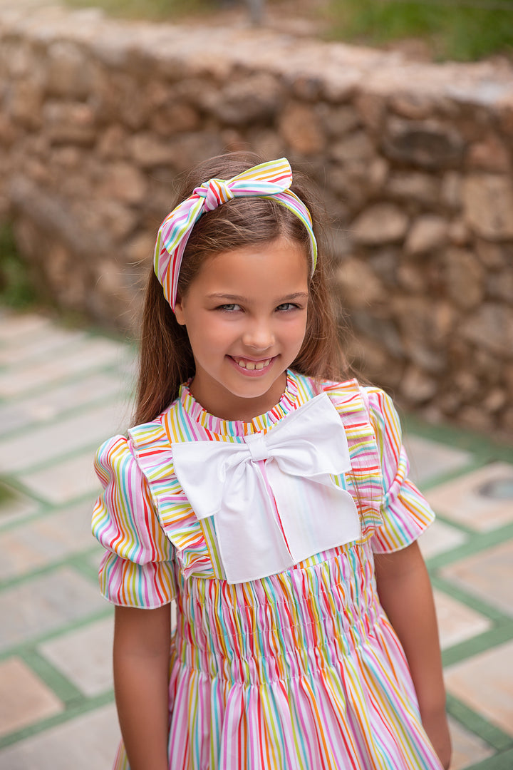 SS24 Rochy Girls Rainbow Stripe Headband