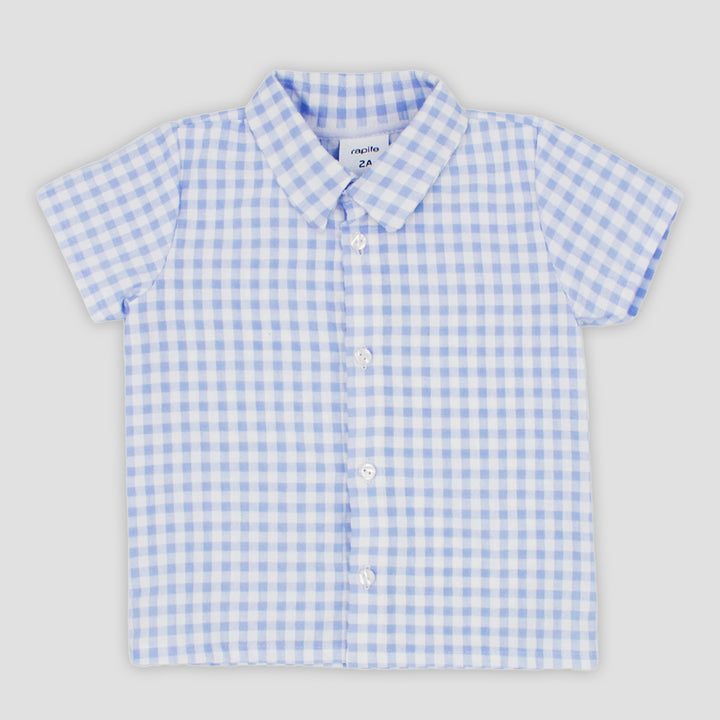 SS25 Rapife Boys Blue & White Shirt Set