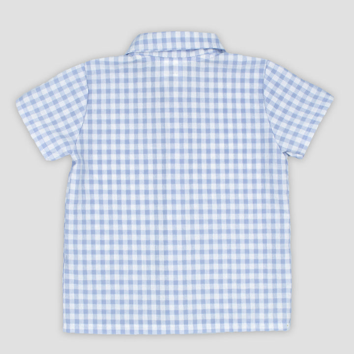 SS25 Rapife Boys Blue & White Shirt Set