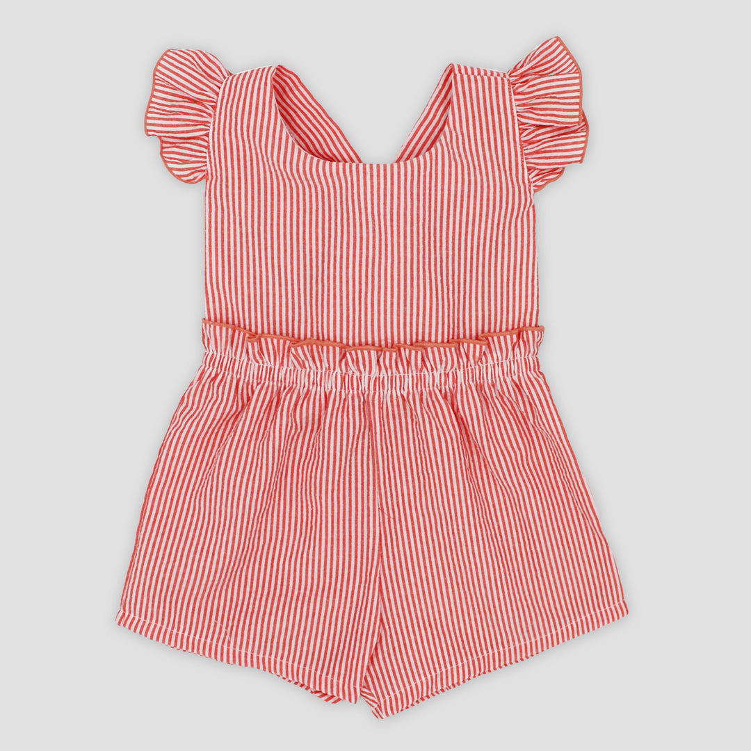 SS25 Rapife Girls Orange Playsuit