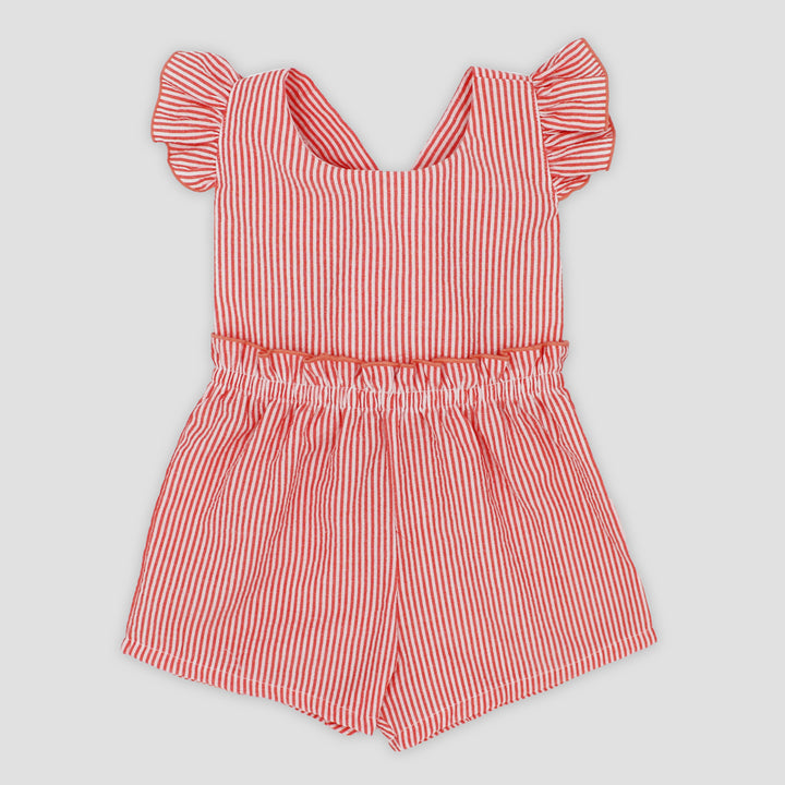 SS25 Rapife Girls Orange Playsuit