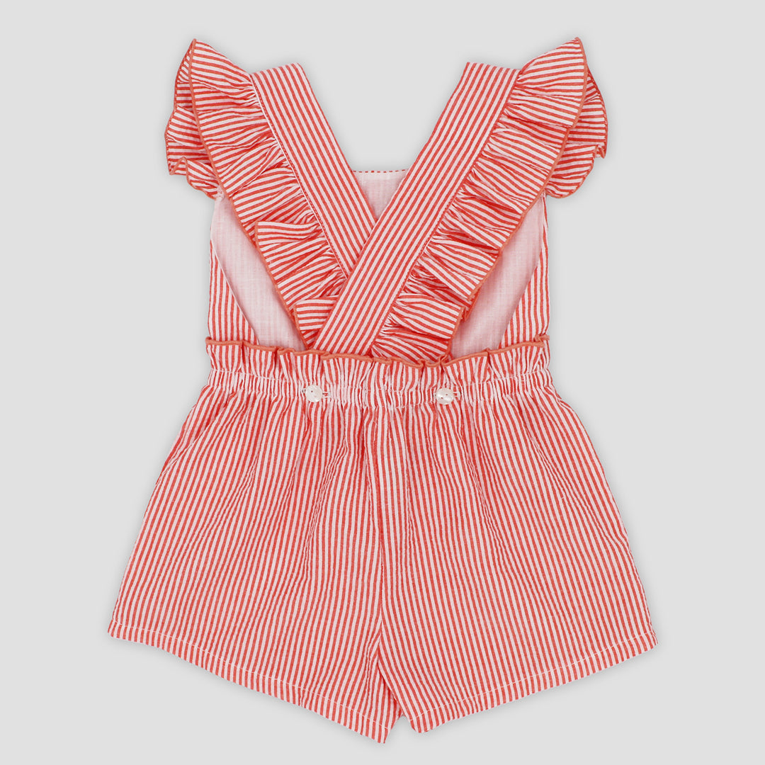 SS25 Rapife Girls Orange Playsuit