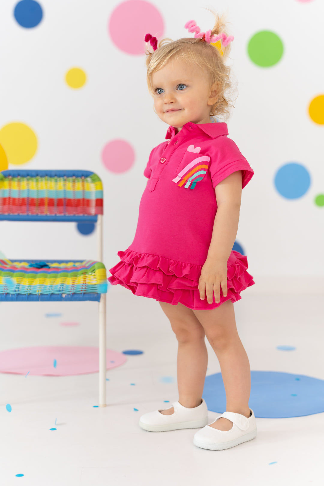 SS24 Agatha Ruiz De La Prada Pink Polo Dress