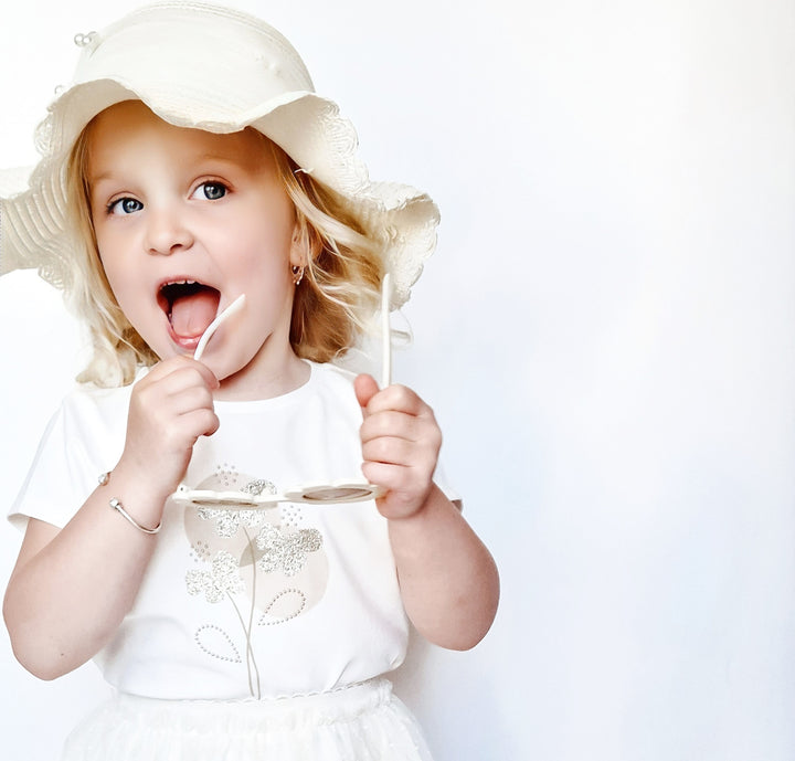 SS25 Mayoral Girls Ivory Tulle Skirt Set 3961 & 174