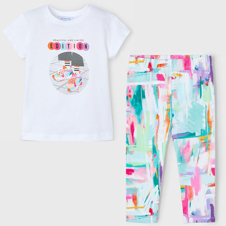 SS25 Mayoral Girls Limited Edition Leggings Set 3014 & 3703