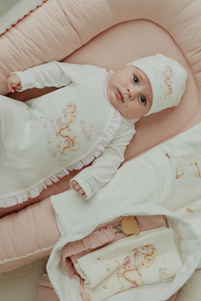 JAMIKS - Velour Carousel Babygrow - Blue main image 0