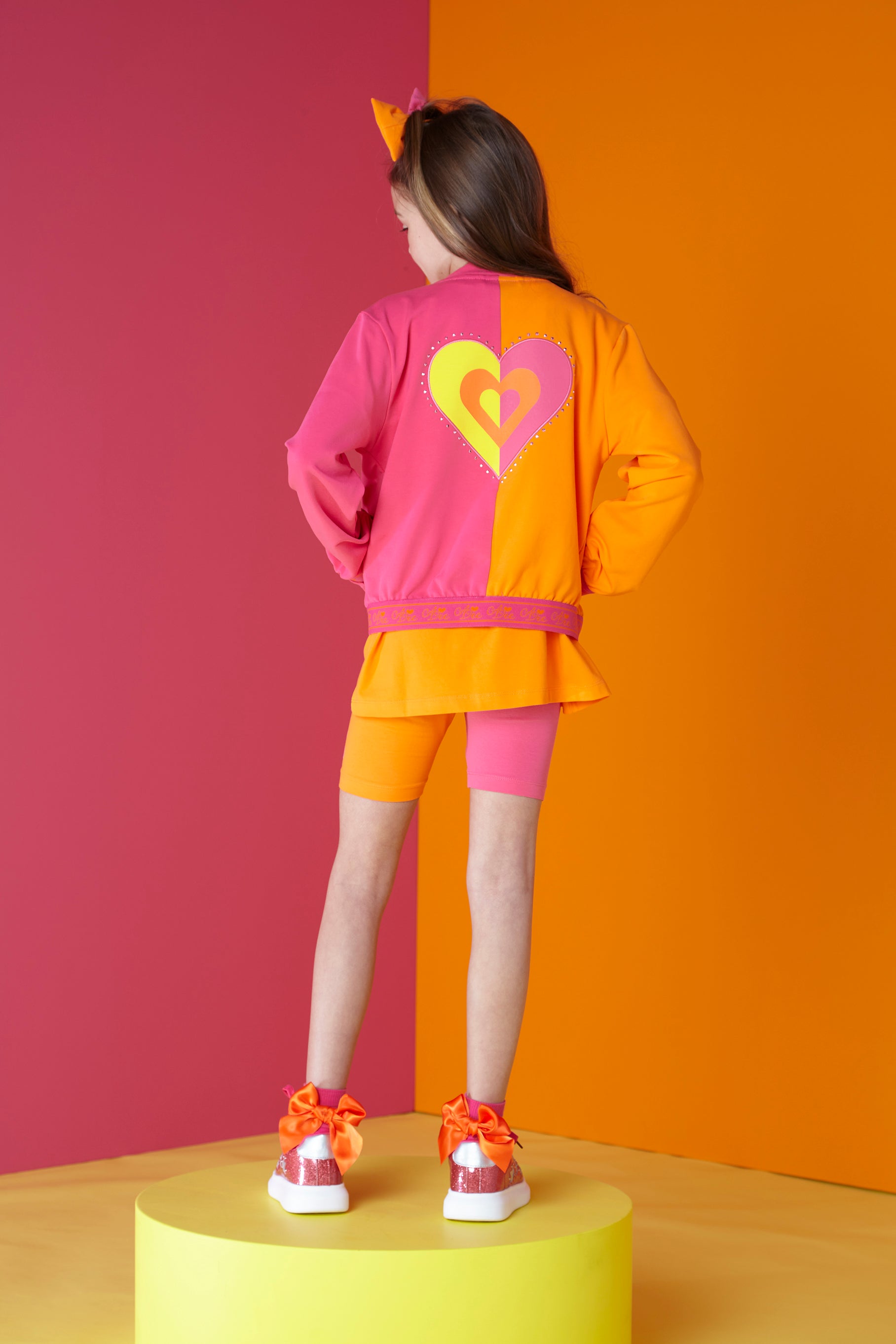 SS24 A Dee Girls Mandy Bold Hearts Bomber Jacket – Liquorice Kids