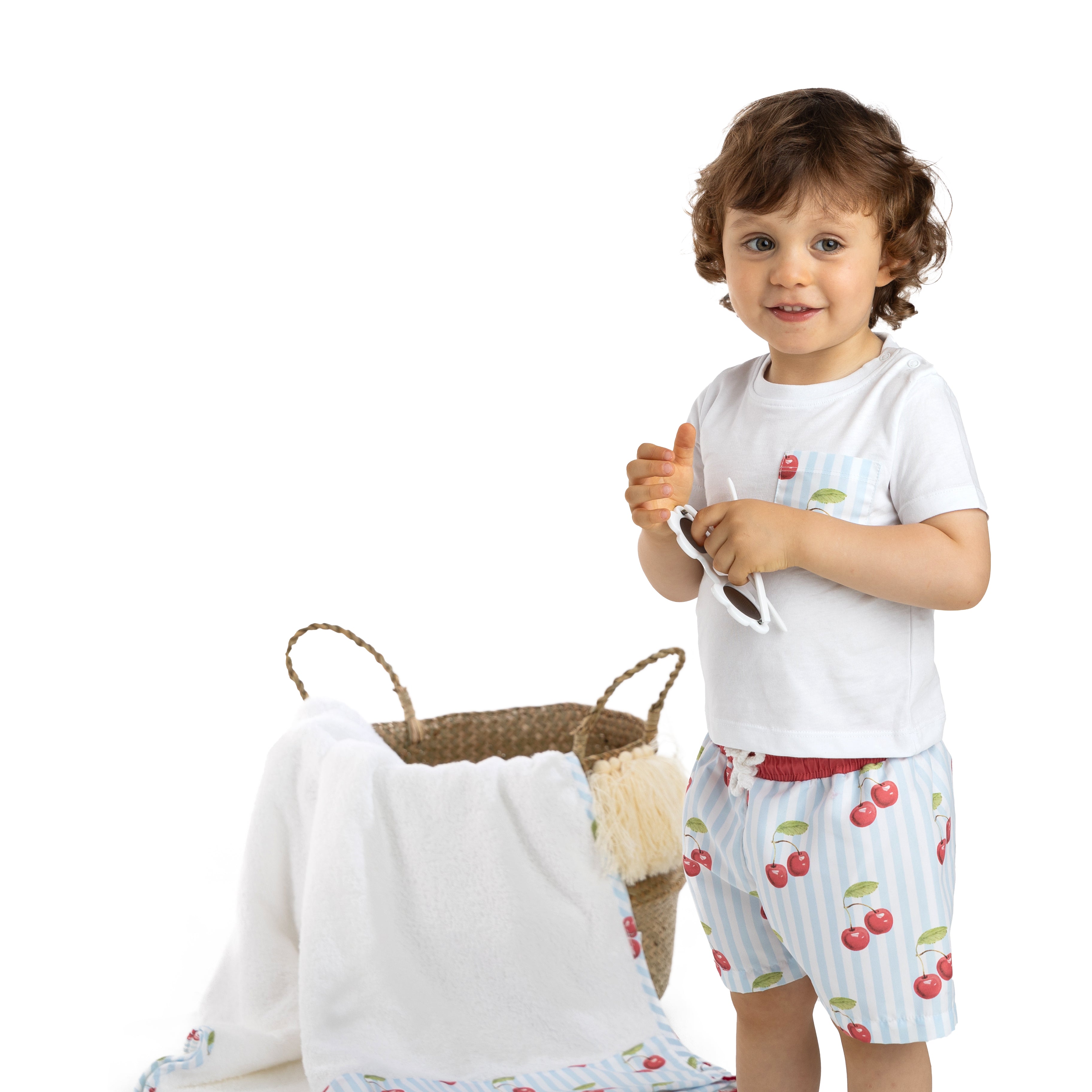 MEIA PATA - Cherries Print Beach Towel