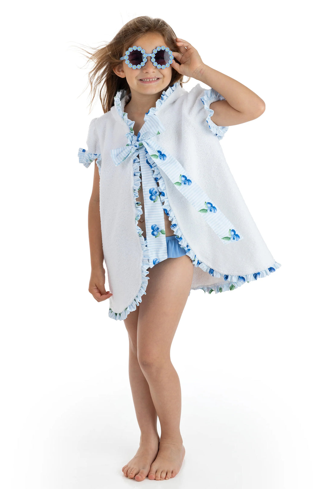 SS25 Meia Pata Girls Blueberries Beach Cover-Up