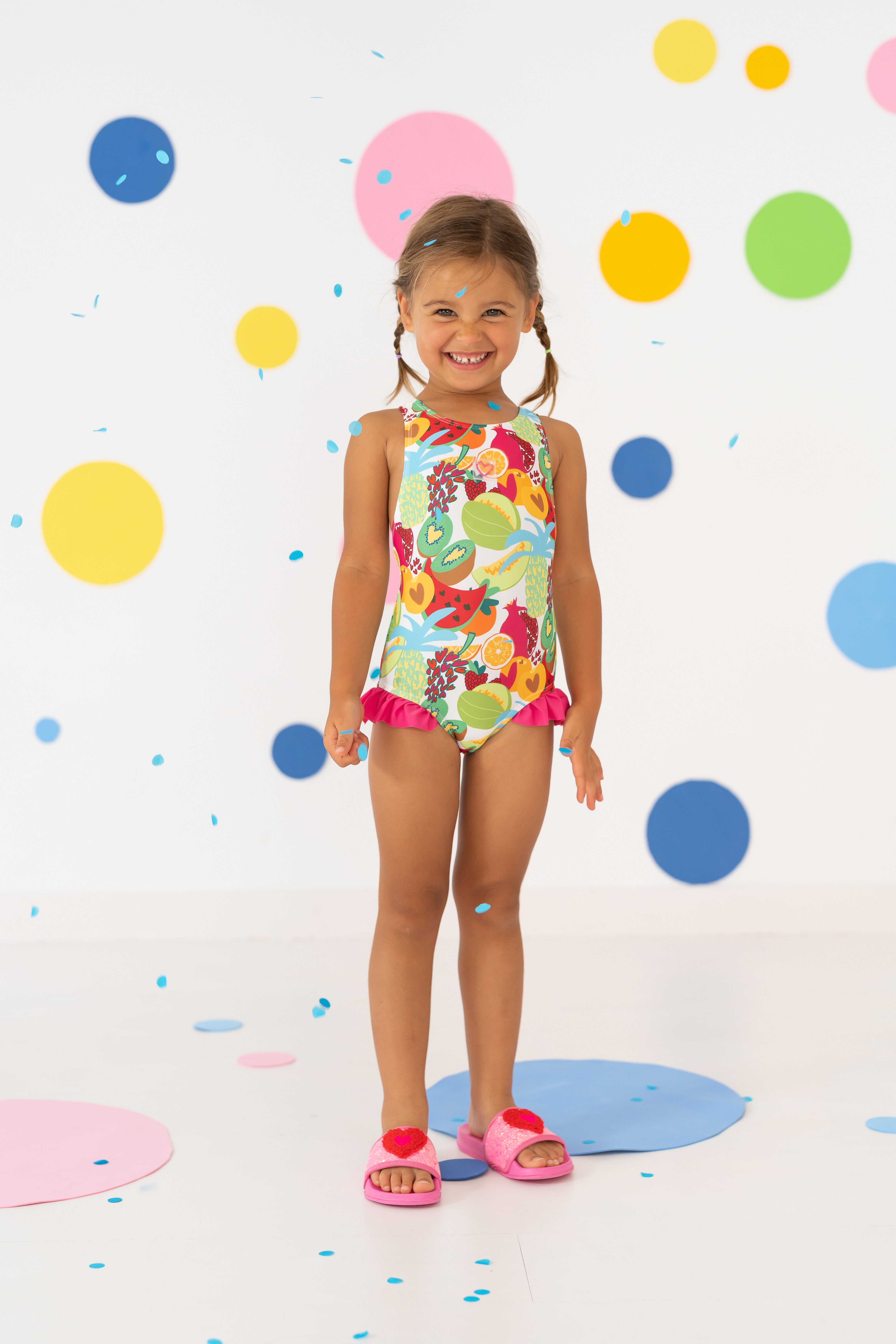 SS24 Agatha Ruiz De La Prada Girls Tropical Fruit Swimsuit