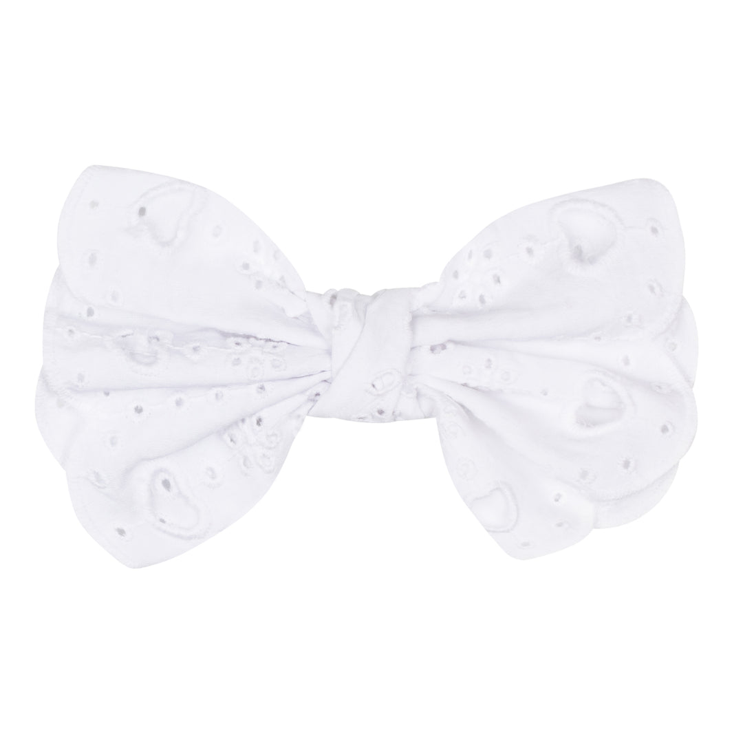 SS24 A Dee Girls Levi White Bow Hairclip