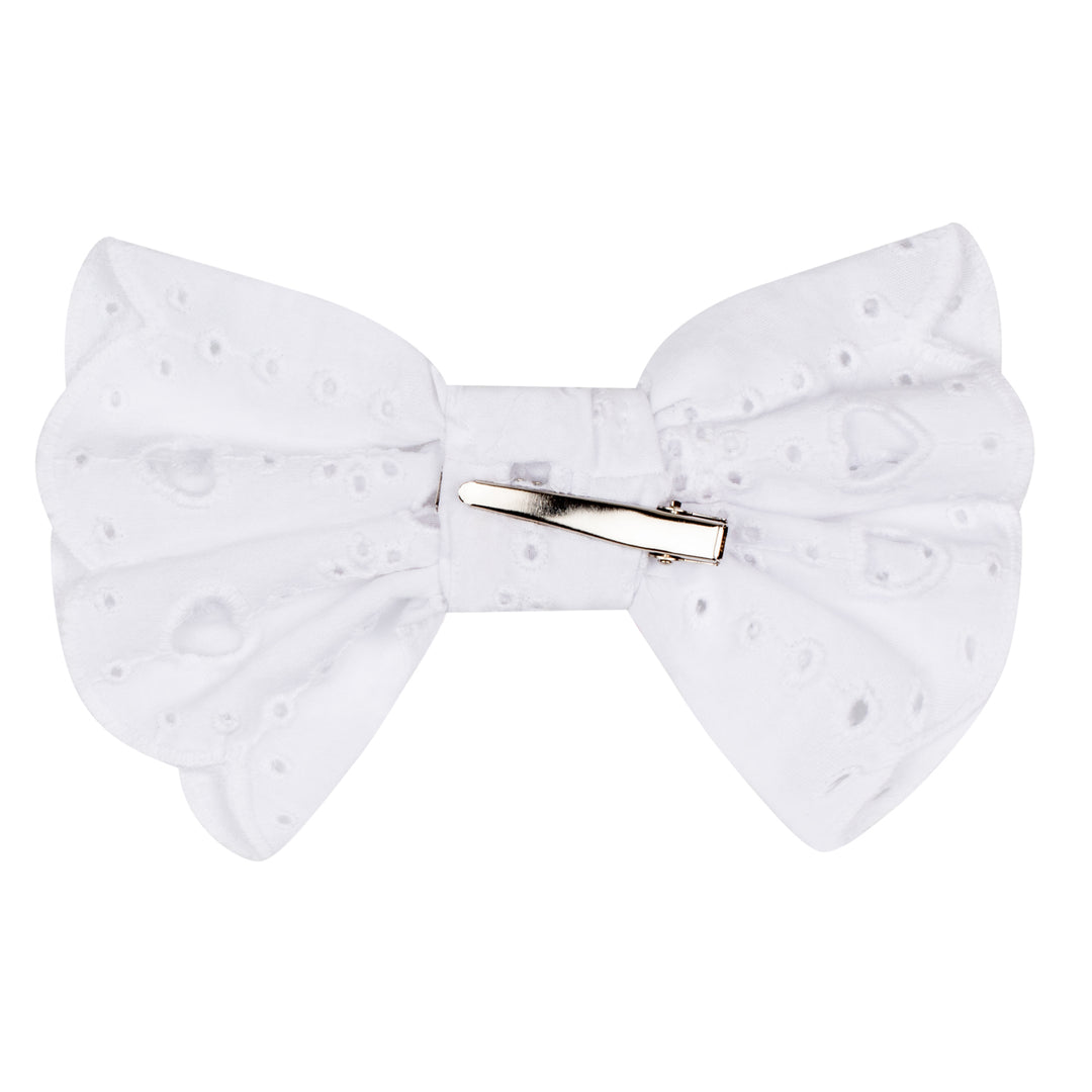 SS24 A Dee Girls Levi White Bow Hairclip