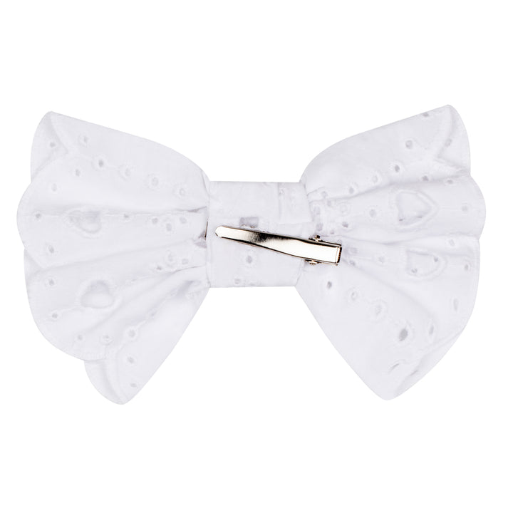 SS24 A Dee Girls Levi White Bow Hairclip
