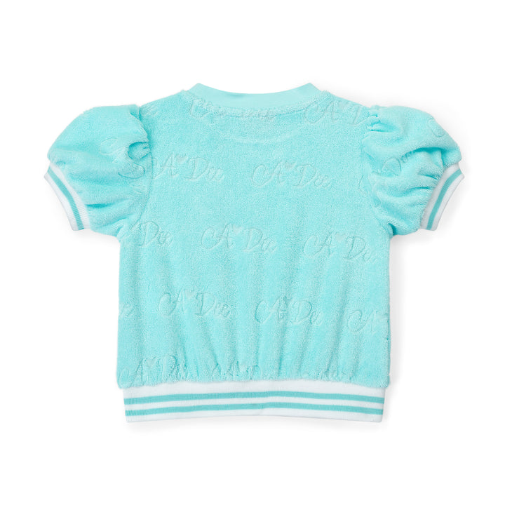 SS25 A Dee Trixie Blue Terry Skirt Set