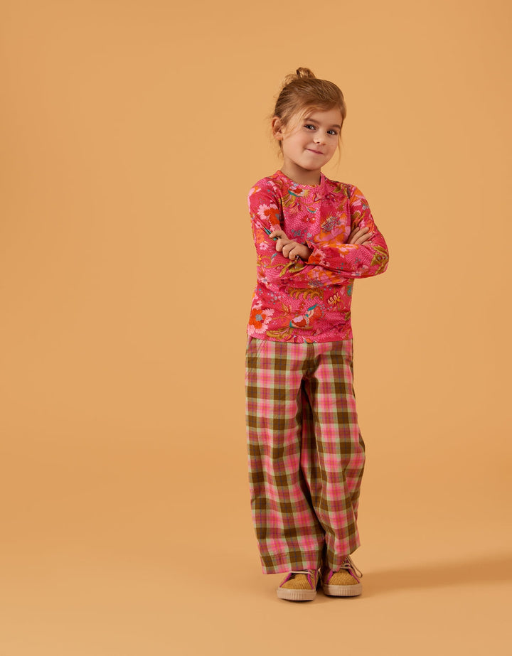 AW24 Oilily Girls Tate Pink Paisley Flowers T-Shirt