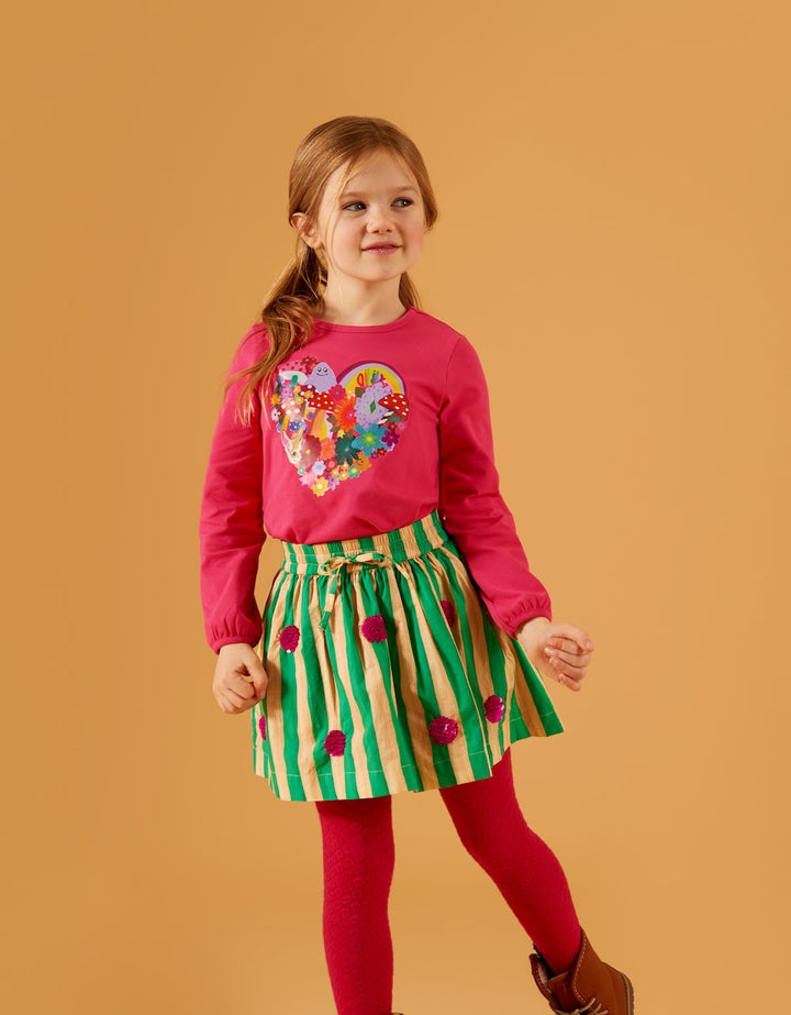 AW24 Oilily Girls Tempos Pink Mushroom Top