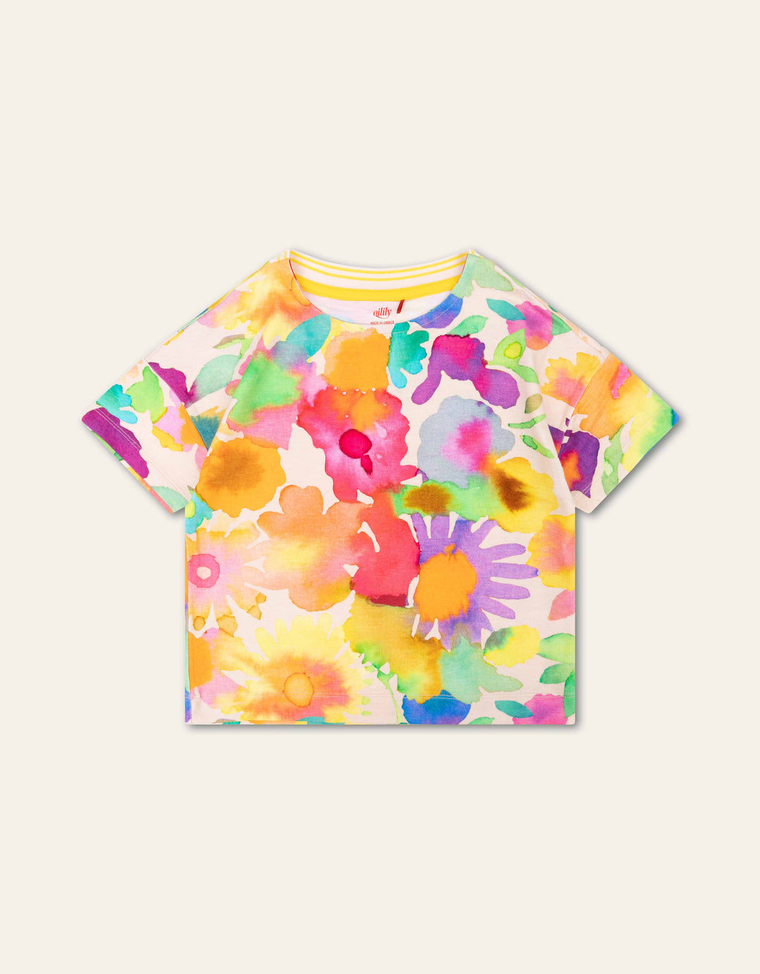 SS24 Oilily Girls Tischa Inky Flowers T-Shirt 80