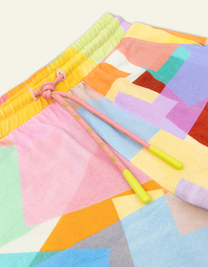 SS24 Oilily Girls Pink Super Saturation Sweat Shorts 03