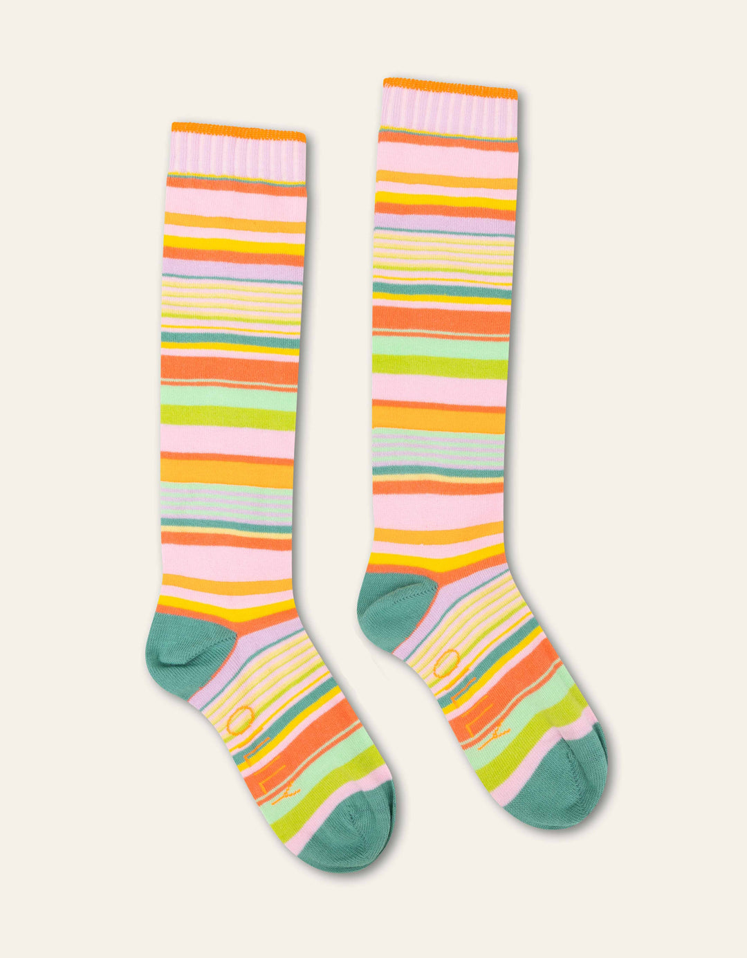 SS24 Oilily Girls Manuela Knee High Multicolour Stripe Socks 31