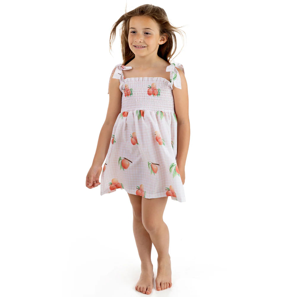 SS25 Meia Pata Girls Peaches Beach Dress