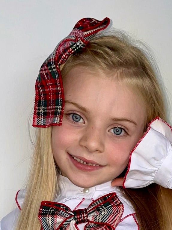 AW22 Naxos Girls Tartan Hair Clip