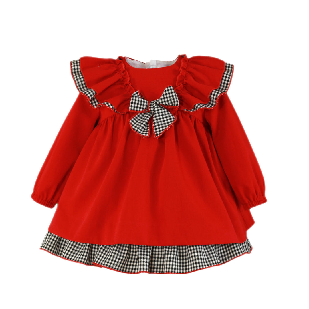 AW22 Miranda Baby Girls Red Dress 148-V