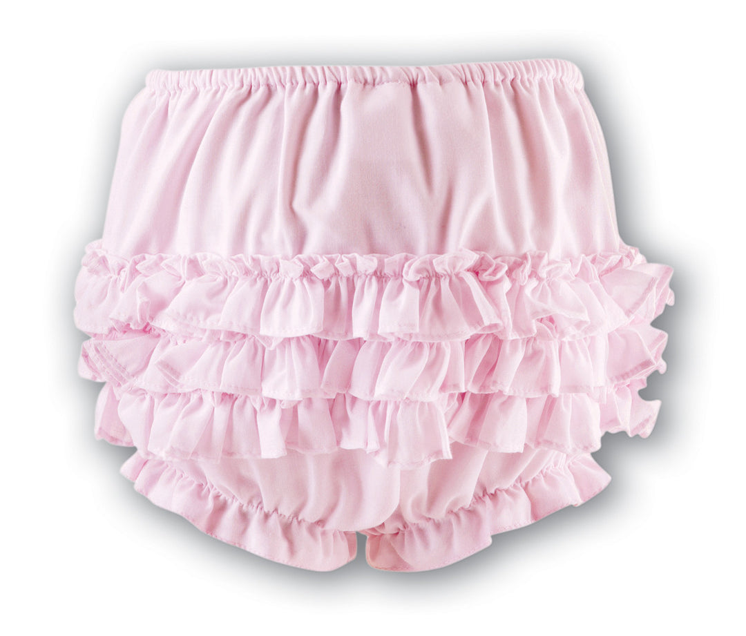 Sarah Louise 760 Pale Pink Frilly Ruffled Knickers