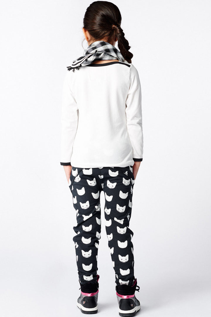 AW16 Mim-Pi Girls Black & White 'All You Need Is Love' Top 213 - Liquorice Kids