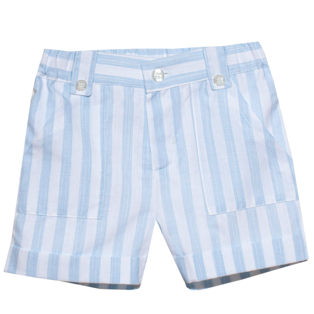 SS20 Patachou Boys Blue & White Stripe Short Set