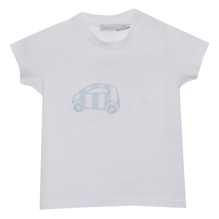 SS20 Patachou Boys Blue & White Stripe Short Set