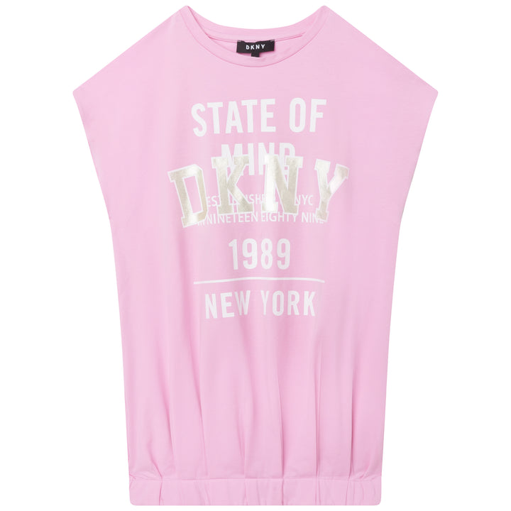 SS22 DKNY Girls Pink State Of Mind Dress