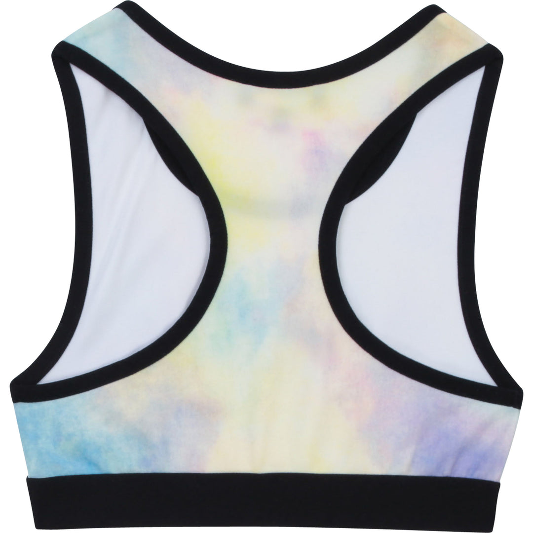 SS21 DKNY Girls Tie Dye Sports Top