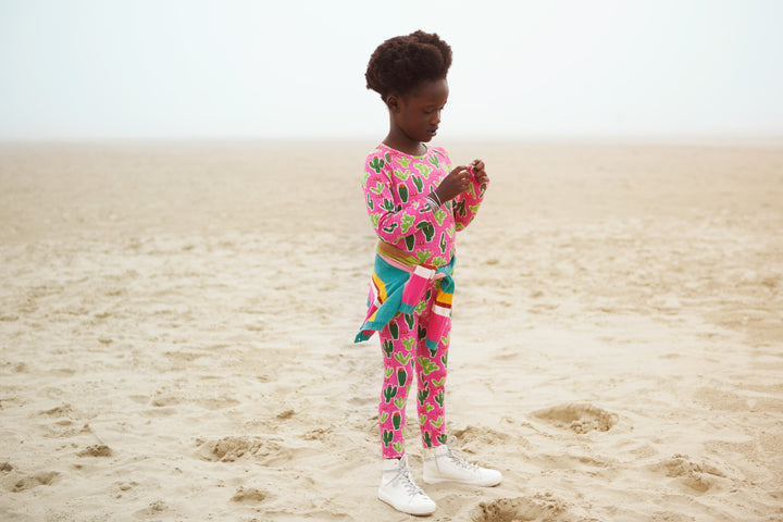 AW18 Oilily Girls Tumble T-Shirt 38 Cactus Pink