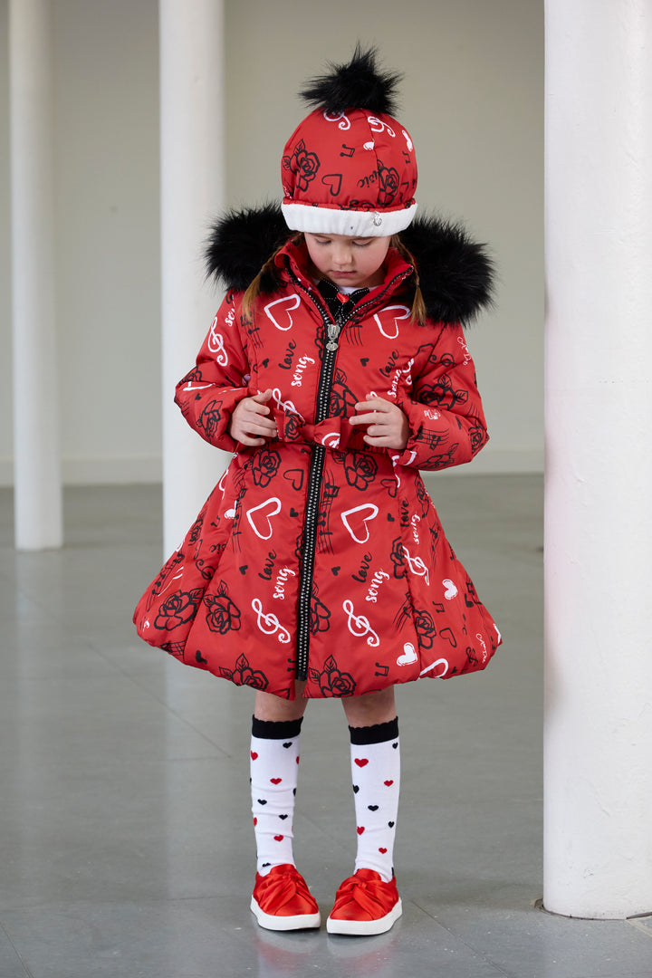 AW18 A*Dee Girls Ally Red Love Songs Hat