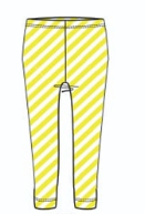 SS19 Oilily Girls Tiska Leggings 81 Yellow Striped
