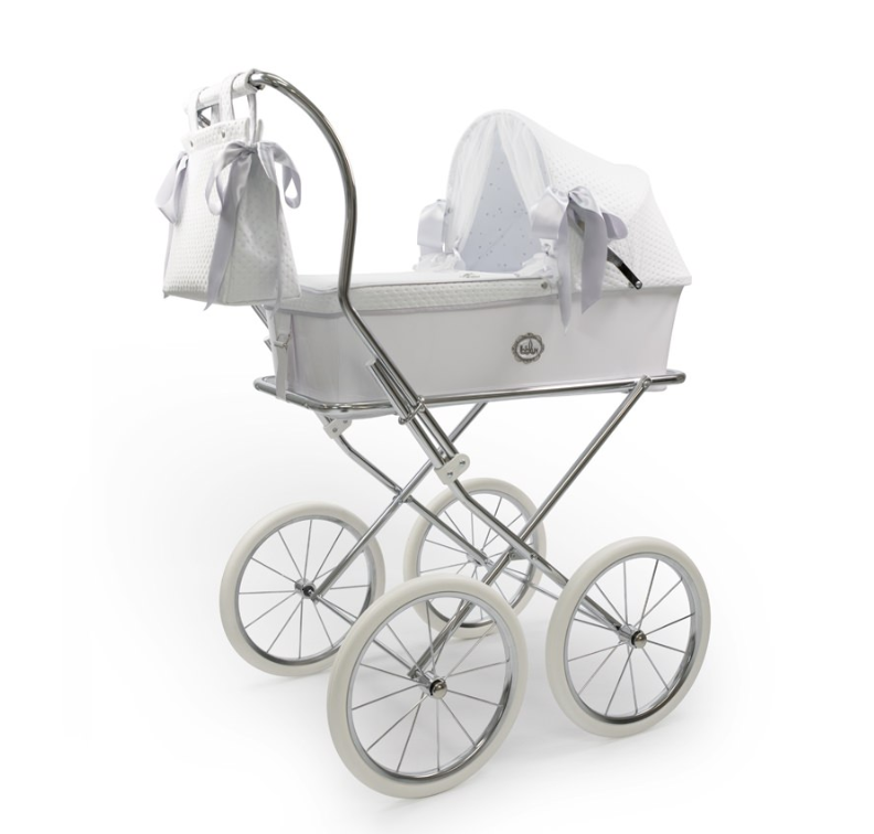 Bebelux Sweet Pearl White Doll s Pram Bag Liquorice Kids