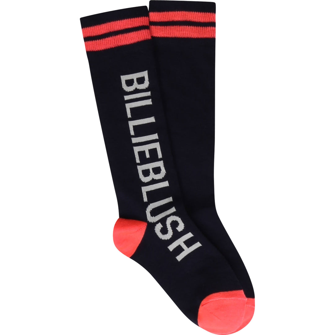 AW20 Billieblush Girls Navy Blue Knee High Socks