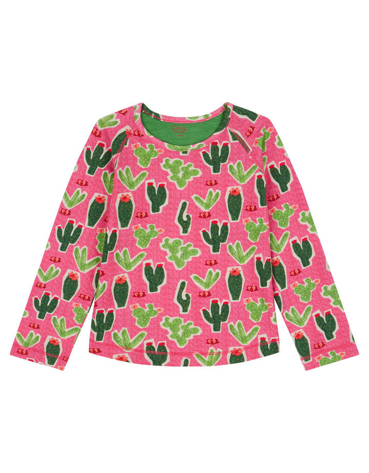 AW18 Oilily Girls Tumble T-Shirt 38 Cactus Pink