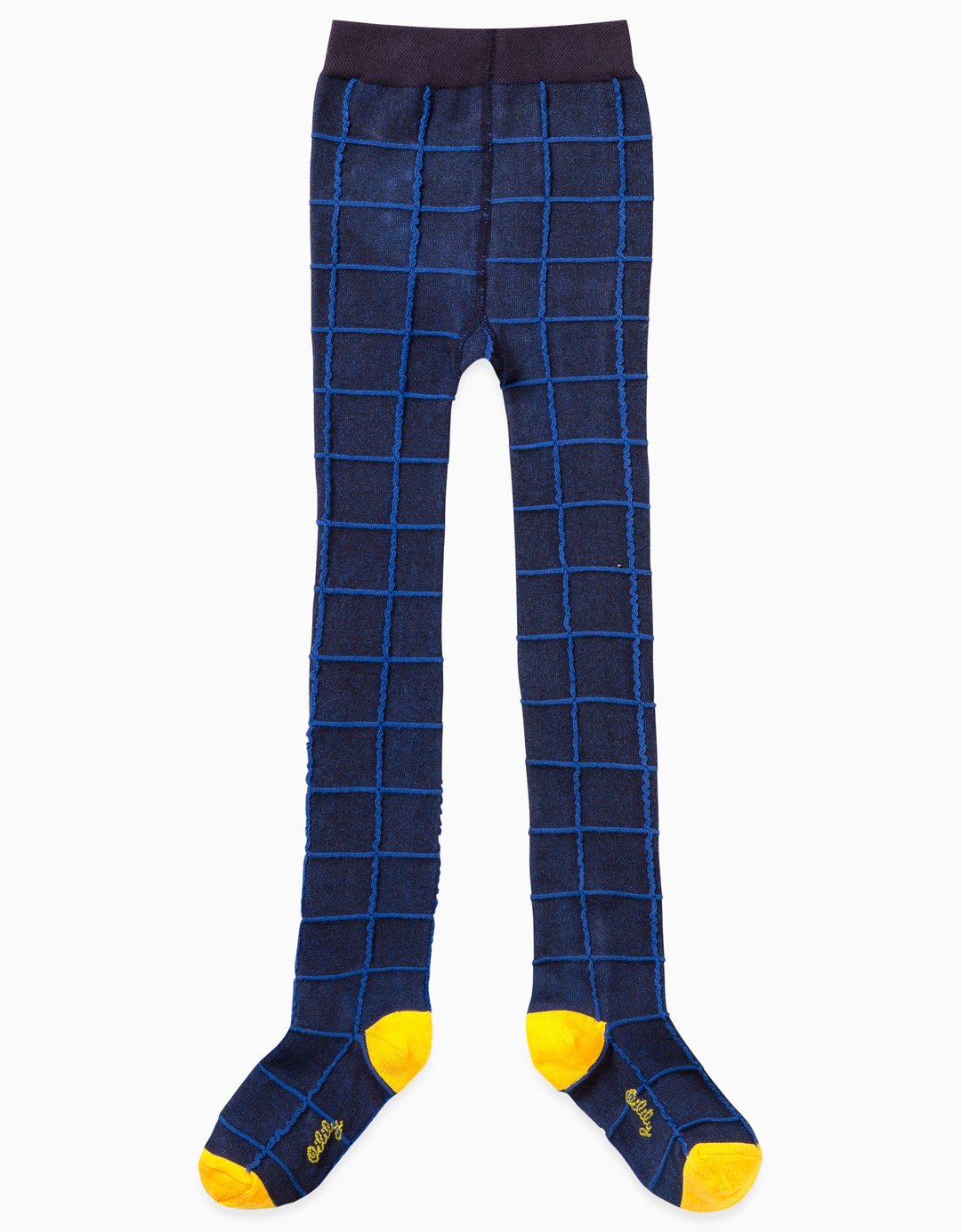 AW19 Oilily Girls Maya Malliot 58 Check Pattern Dark Navy