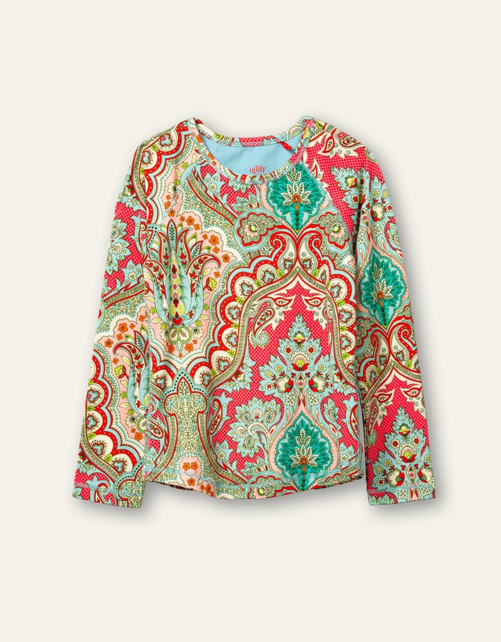 AW21 Oilily Girls Tomble Punjab Paisley T-Shirt 31