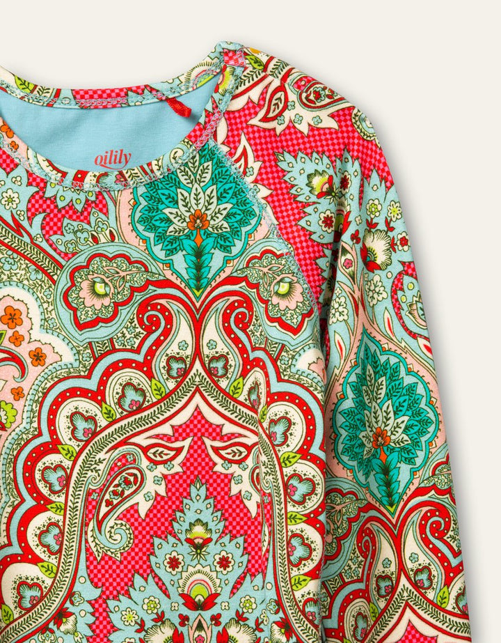 AW21 Oilily Girls Tomble Punjab Paisley T-Shirt 31
