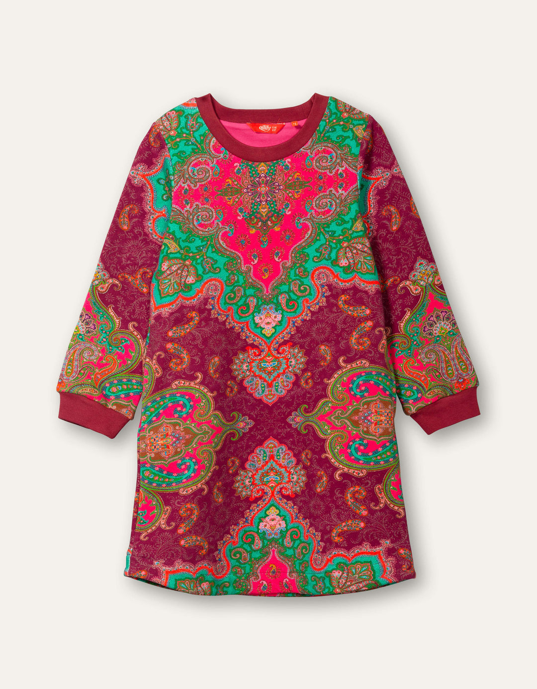 AW22 Oilily Girls Doux Paisley Print Dress 10