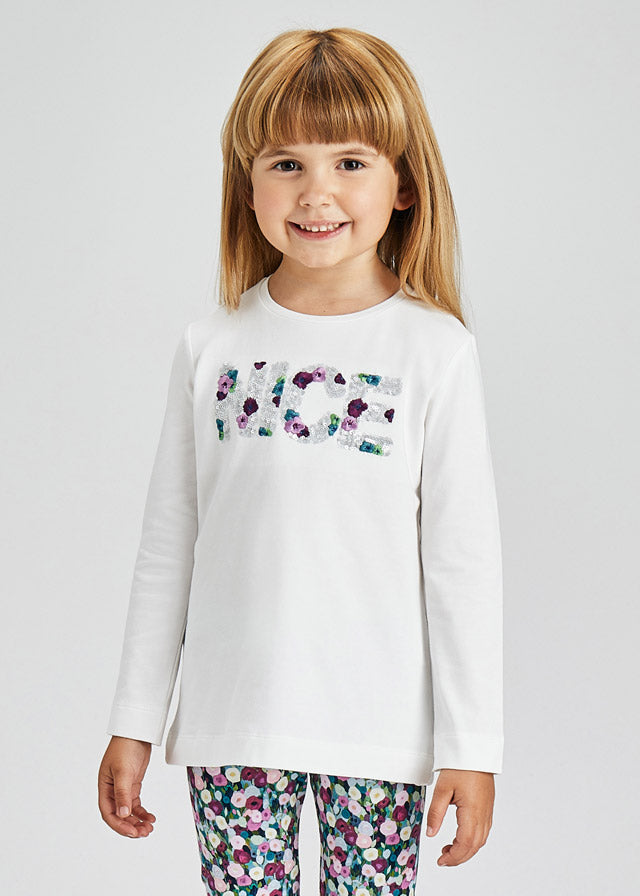 AW21 Mayoral Girls Nice Flower top 4013