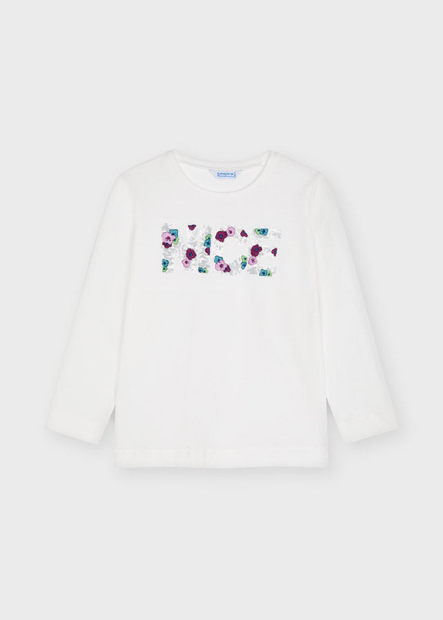 AW21 Mayoral Girls Nice Flower top 4013