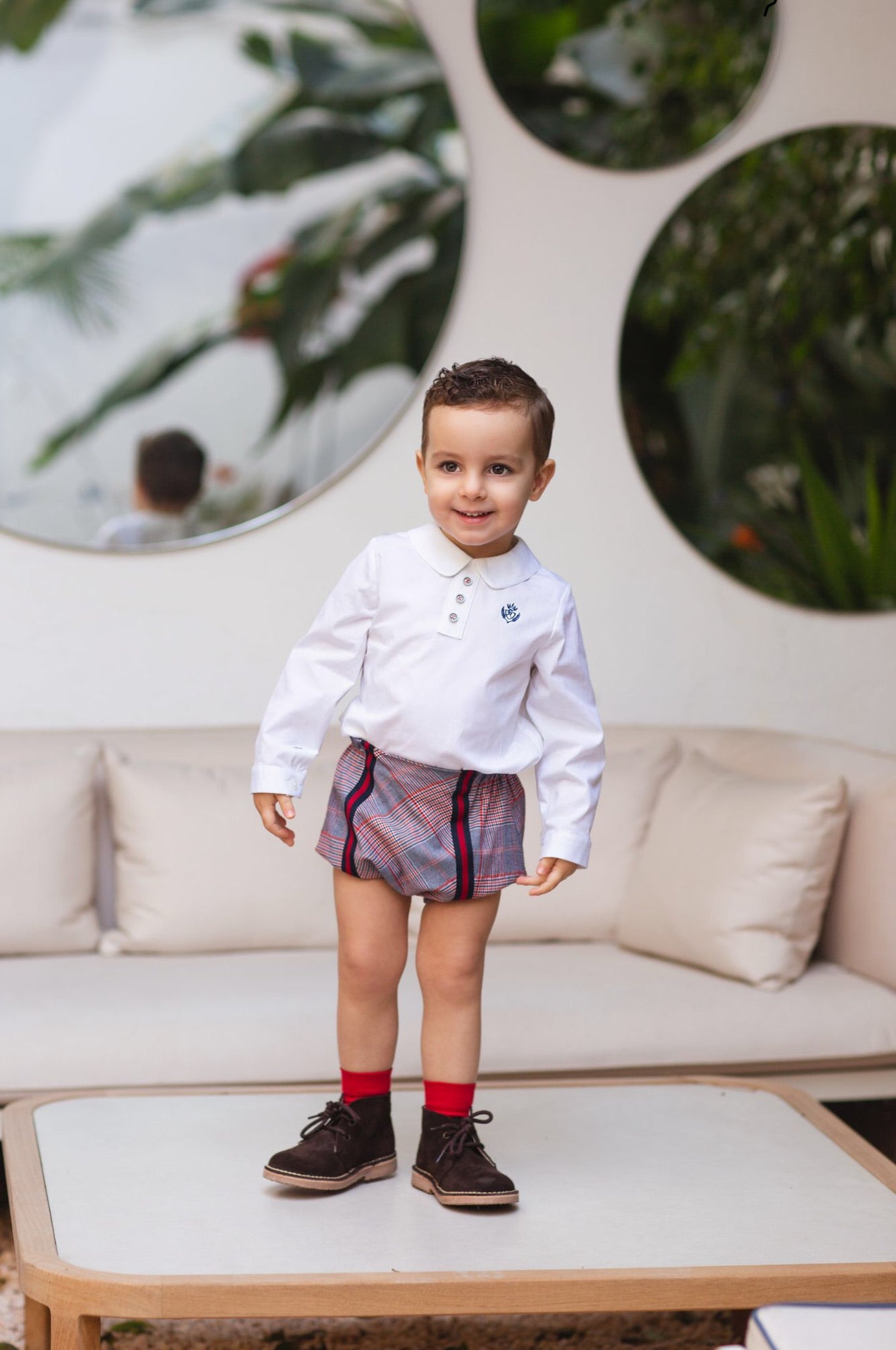 AW20 Rochy Baby Boys Check Gales Jam Pants Set - Main Image