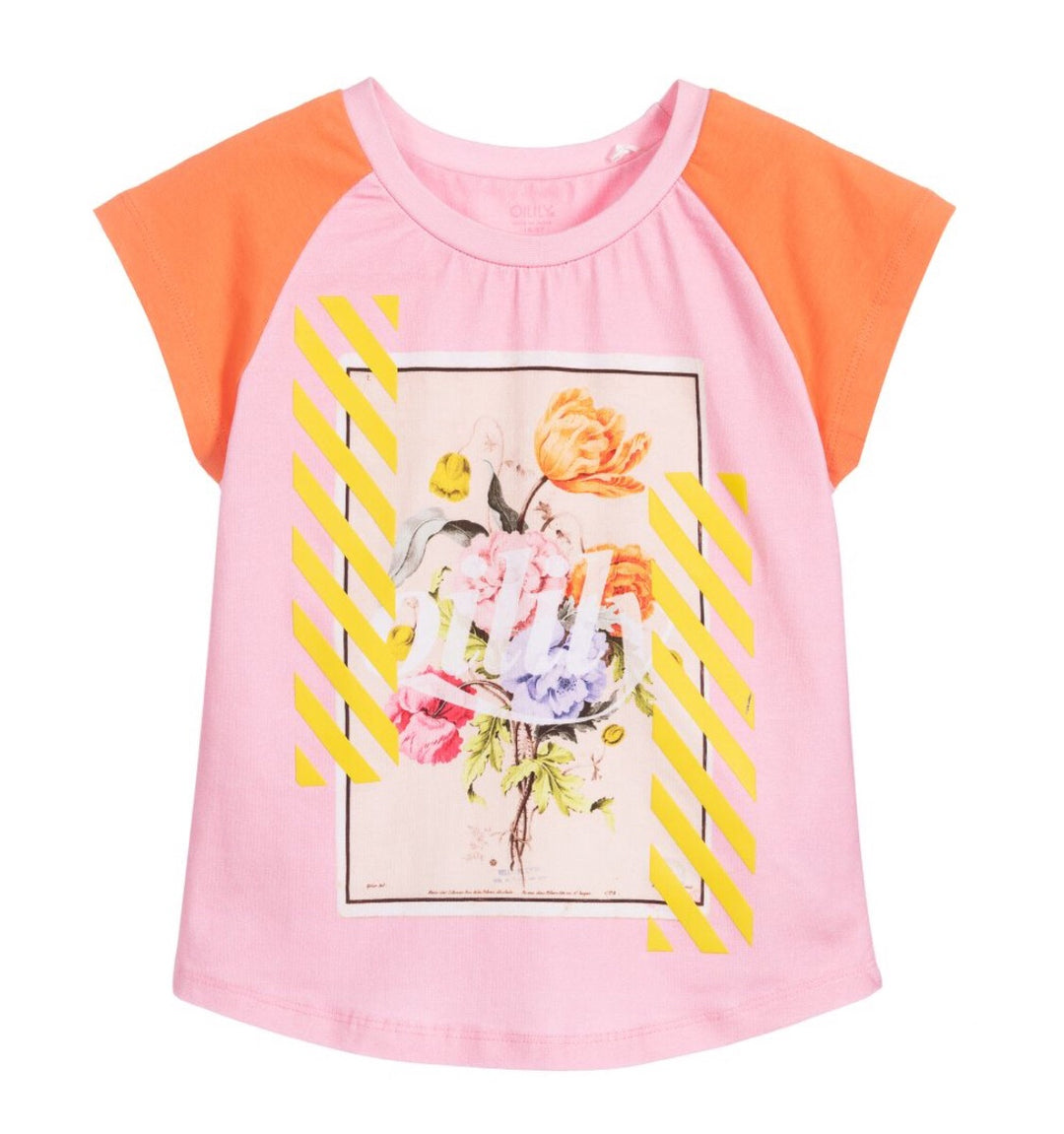 SS20 Oilily Girls Tram Pink Poezie T-Shirt