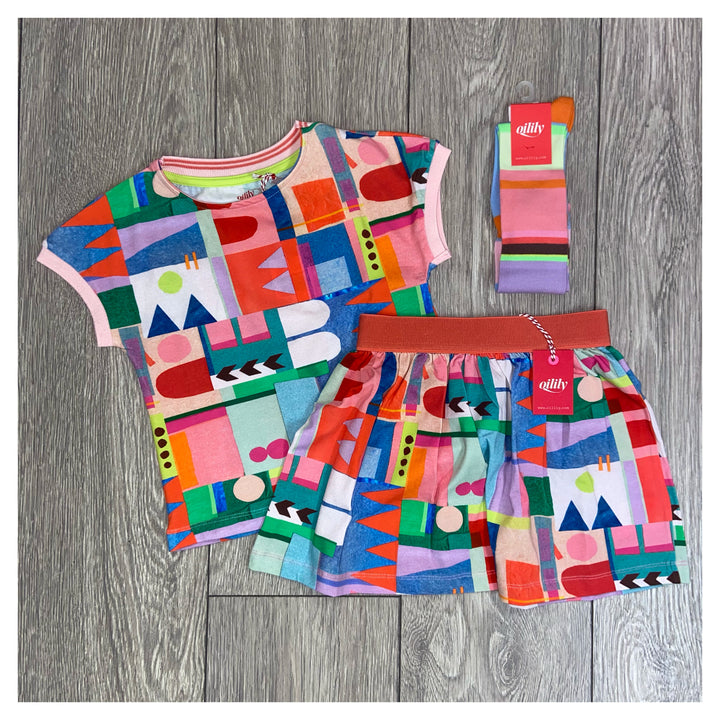 SS21 Oilily Girls Tascha Multi-Colour Collage T-Shirt 52