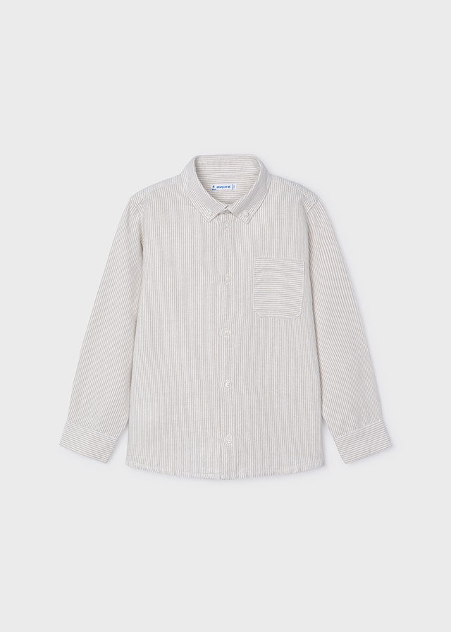 AW24 Mayoral Boys Oxford Stripe Shirt 4113